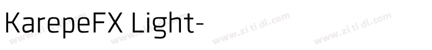 KarepeFX Light字体转换